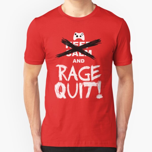 RAGE QUIT! The Xbox Version Slim Fit T-Shirt