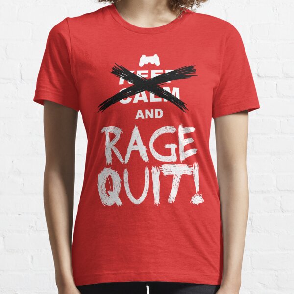  ragequit rage quit definition Design for gamer T-Shirt :  Clothing, Shoes & Jewelry