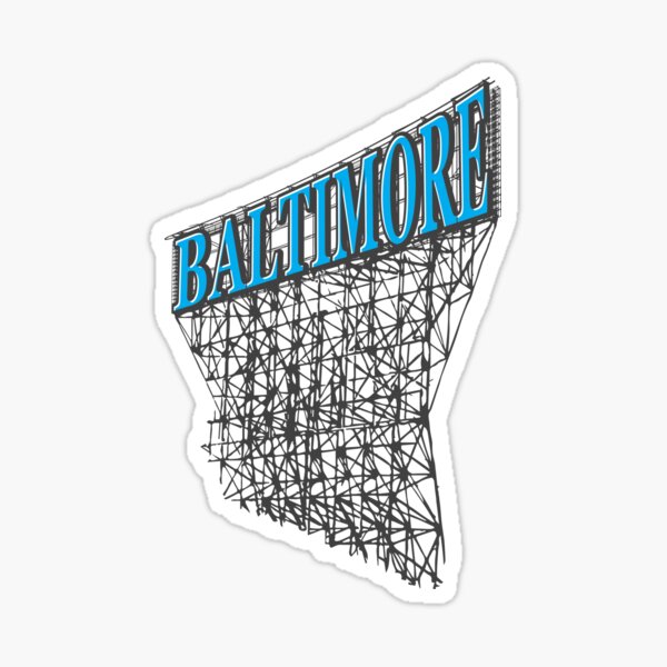 Item preview, Balttimore Maryland Industrial Heritage Typographic Design designed and sold by walrusindustrie.
