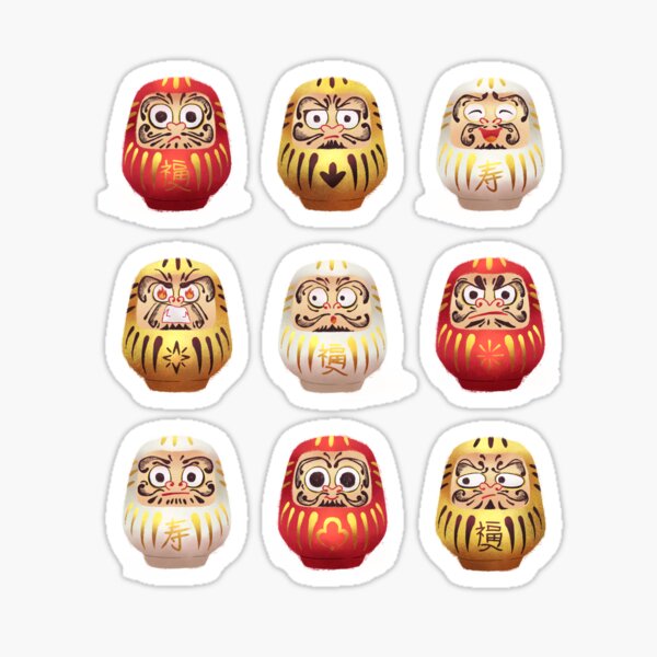 Daruma Dolls Sticker