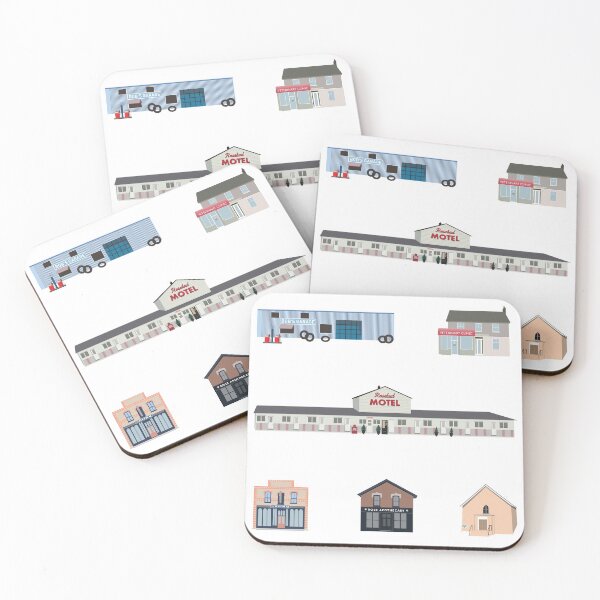 Item preview, The Schitt's Creek Buildings, from the Rosebud Motel to Rose Apothecary designed and sold by The-Goods.