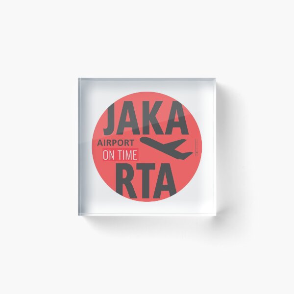 Aperçu de l'œuvre Jakarta RED créée et vendue par airportstickers K. G..
