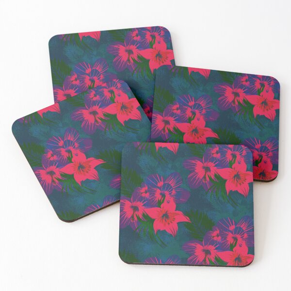 Artikelvorschau, Tropisches Blumenmuster entworfen und verkauft von sunnthreads.