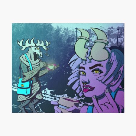 Chillin At The End Of The World Art Board Print