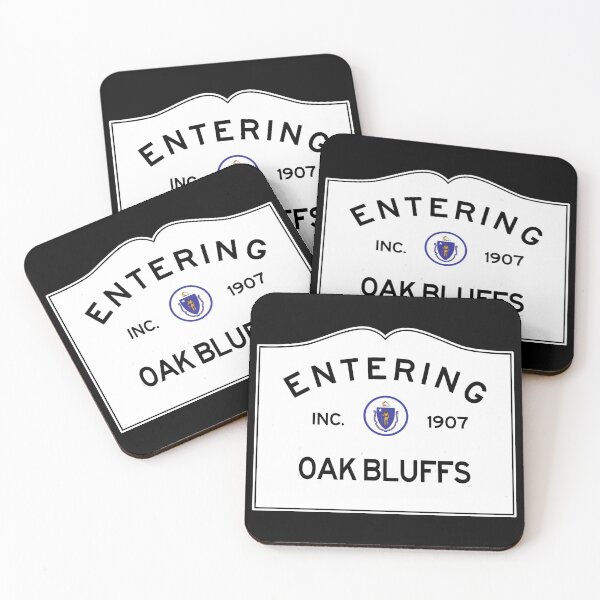 Item preview,  Entering Oak Bluffs Massachusetts - Commonwealth of Massachusetts Road Sign  designed and sold by NewNomads.