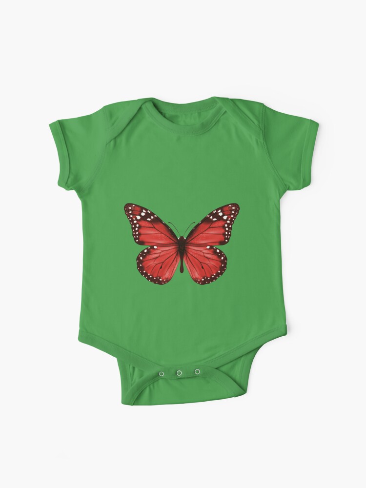 Beautiful Green Frog Baby Bodysuit With Red Bow and Hearts Baby