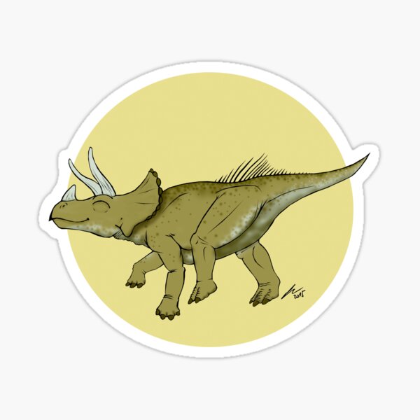 Be a happy Triceratops! Sticker