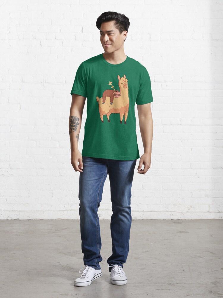 sloth riding llama shirt