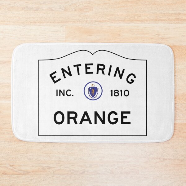 Item preview, Entering Orange Massachusetts - Commonwealth of Massachusetts Road Sign designed and sold by NewNomads.