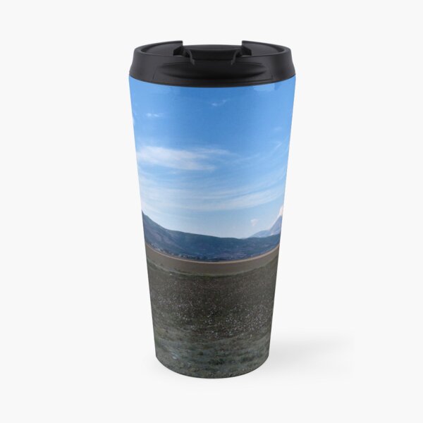 Cotton Field to Nur Mountains Travel Mug