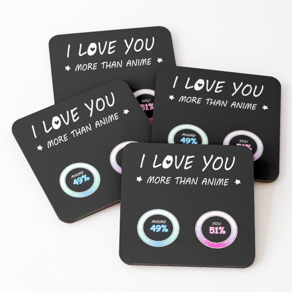 Item preview, I Love You More Than Anime Gift For Otaku Fan designed and sold by Pubi.