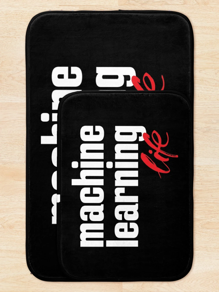 Thumbnail 5 of 6, Bath Mat, Machine Learning Life designed and sold by ProjectX23.