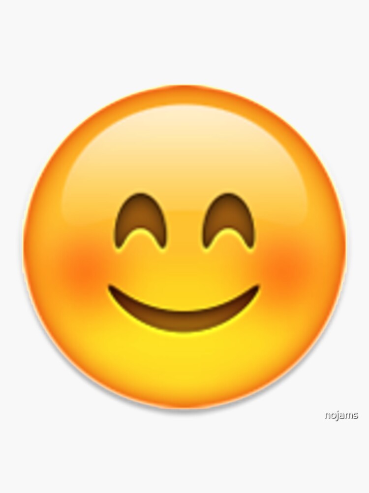 "Happy Emoji" Sticker by nojams | Redbubble