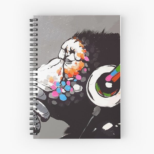 Item preview, Banksy DJ Monkey Thinker with Headphones designed and sold by pamelakaufman.