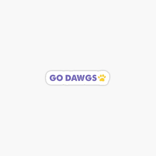 Go Dawgs University of Washington Sticker