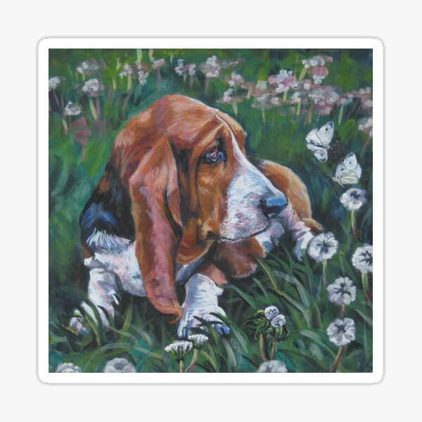 Item preview, Basset Hound Fine Art Painting designed and sold by lashepard.