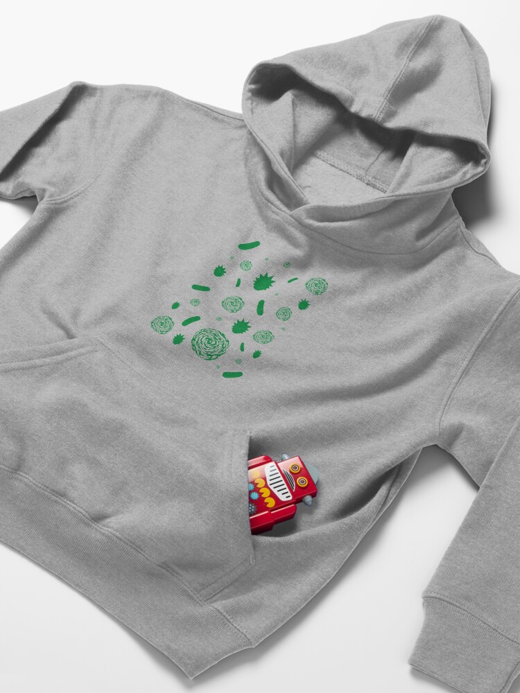 Alternate view of Rick and Morty Pattern Kids Pullover Hoodie