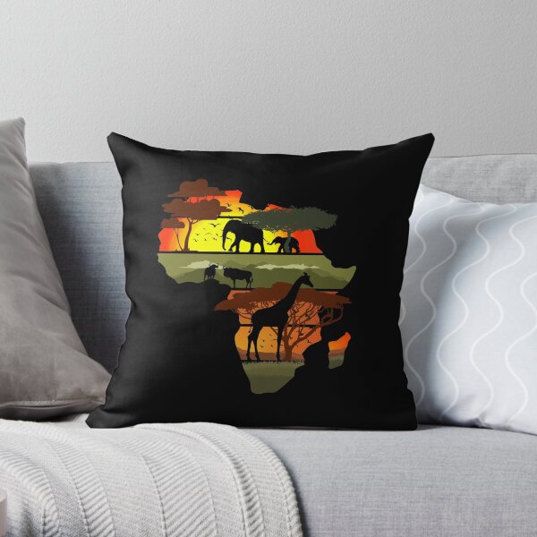 Africa Throw Pillow