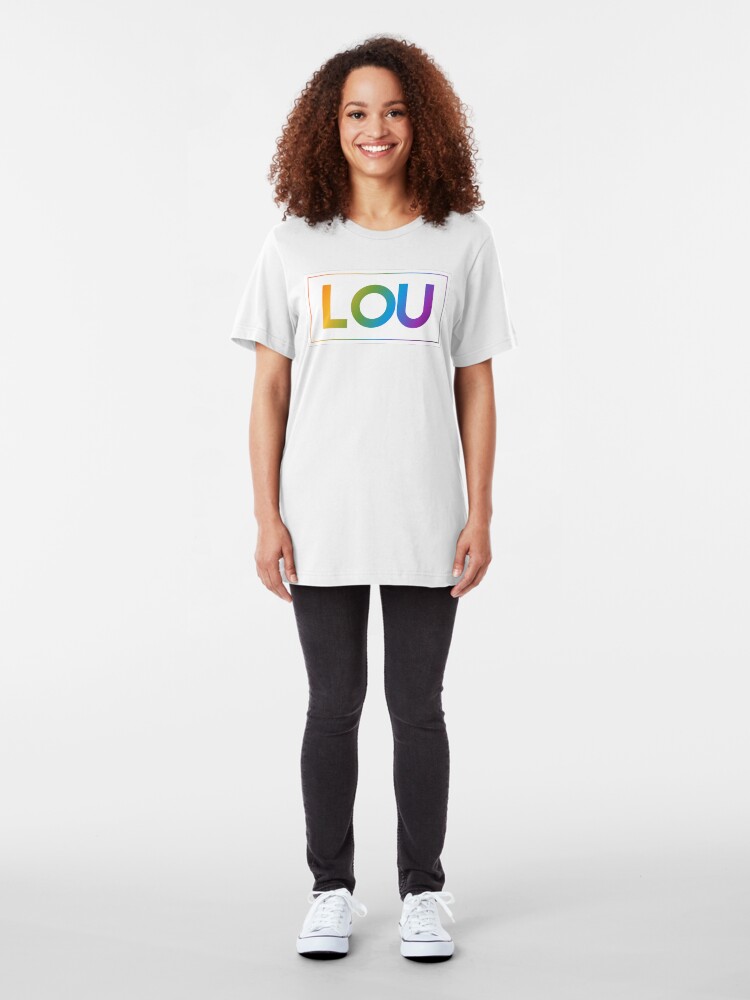 Alternate view of Lou - Pride Edition Slim Fit T-Shirt