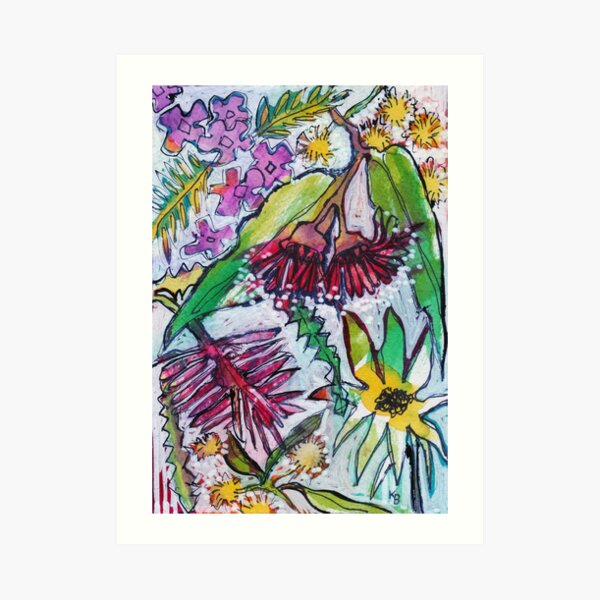Australian Wildflowers - Kerry Beazley Art Print