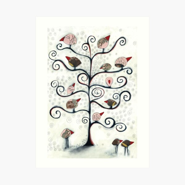 Autumn birds Art Print