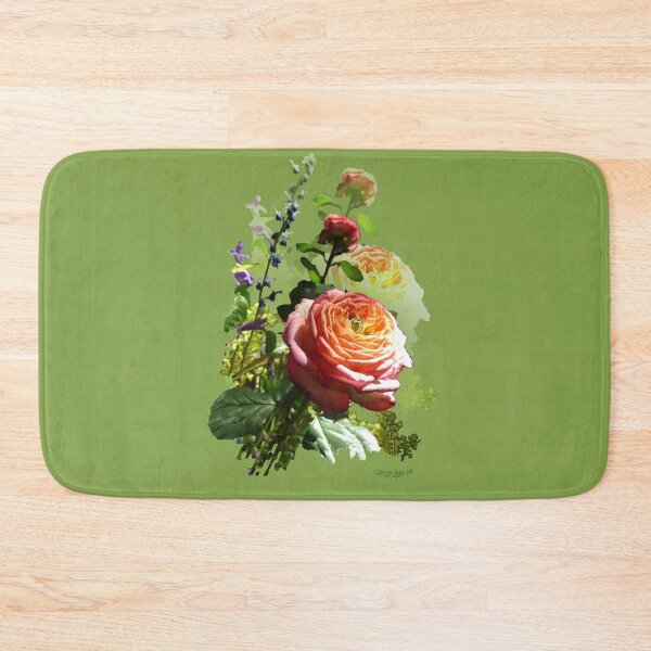Item preview, Pink rose in green designed and sold by CamphuijsenArt.