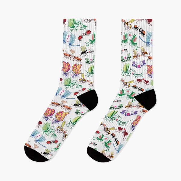 Item preview, Funny insects falling in love in a pattern design designed and sold by Zoo-co.