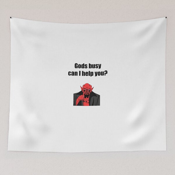 Item preview, God is busy can i help you? designed and sold by Retrolendo.