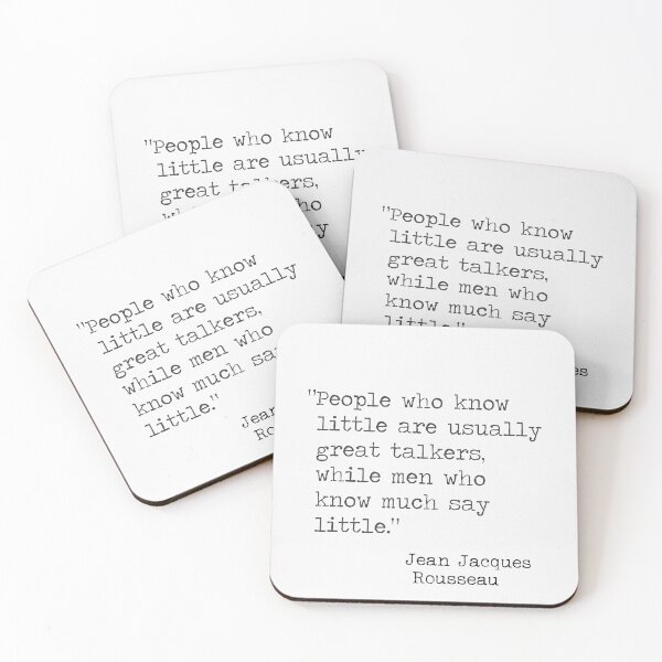 Item preview, Jean Jacques Rousseau designed and sold by Ariana Mila -  Awesome quotes.
