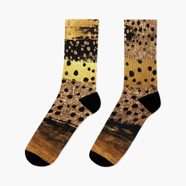 Item preview, Faux Gold Black Glitter Dots  designed and sold by MysticMarble.