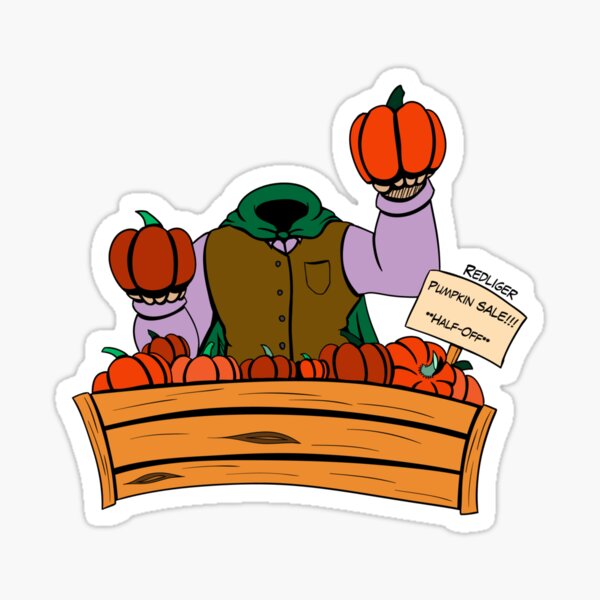 Halloween Monster Delight - Headless Horseman Sticker