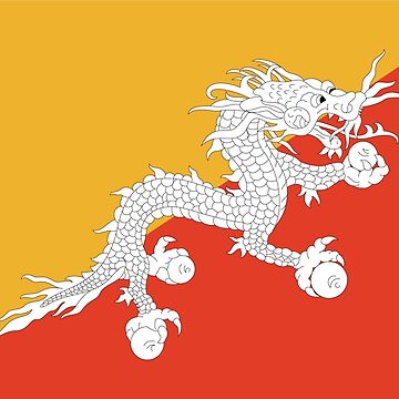 Aperçu de l'œuvre Drapeau du Bhoutan de Shorlick