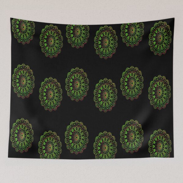 Item preview, Pink and green mandala pattern designed and sold by tetibright.