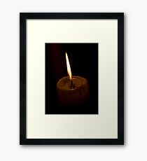Candle Flame Framed Print