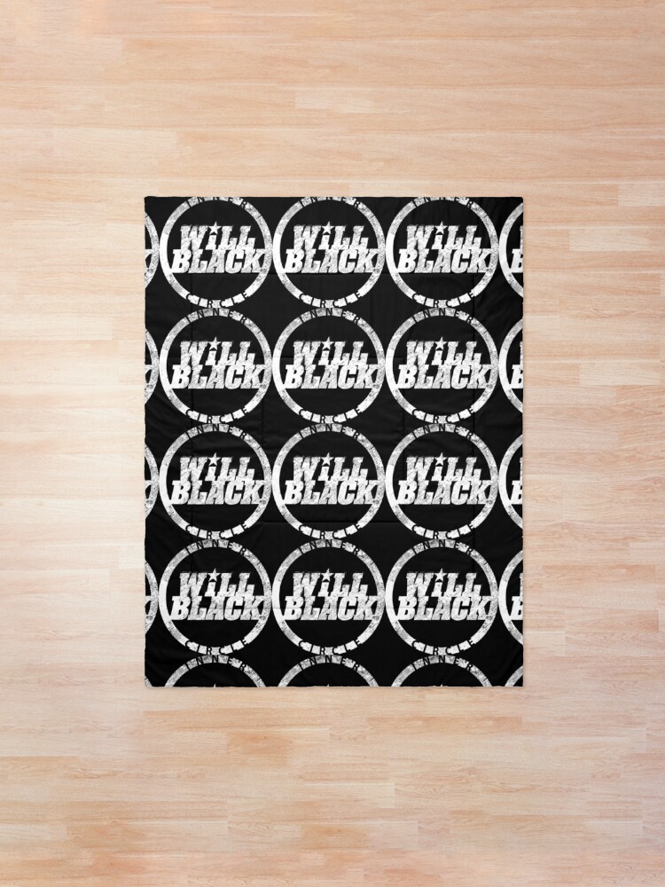 Alternate view of WB Inner Circle WHITE (center ice logo) Comforter