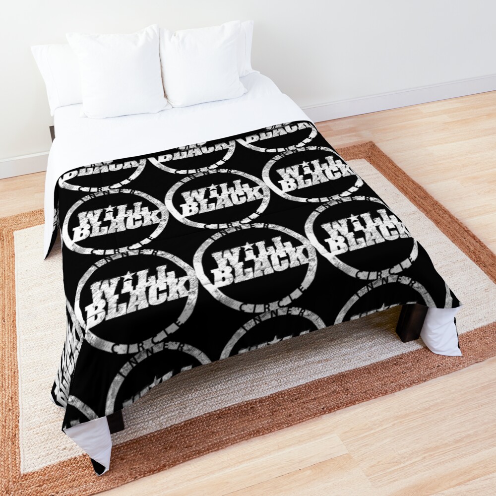 WB Inner Circle WHITE (center ice logo) Comforter