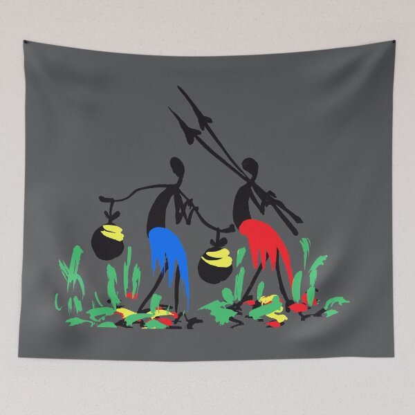 Item preview, An African couple with two pots. designed and sold by Squirrox.