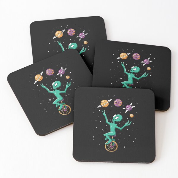 Item preview, Alien juggler on a unicycle designed and sold by DerSenat.