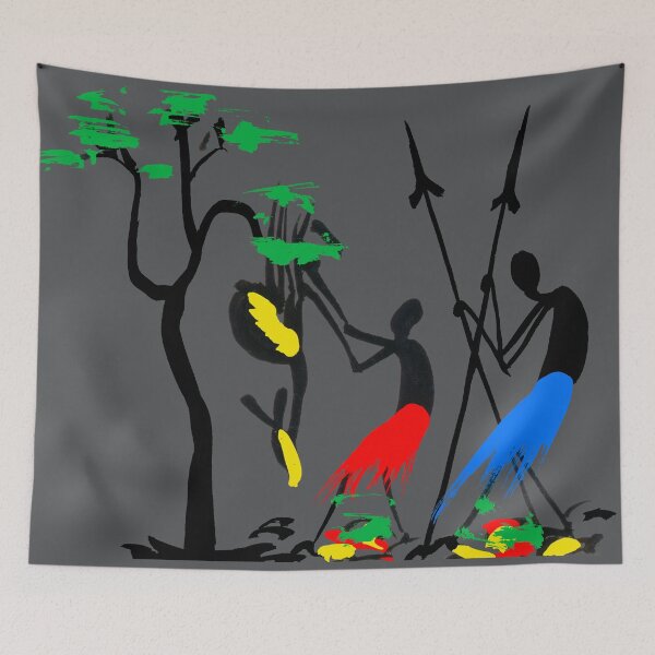 Item preview, Two African hunters preparing a gazelle  designed and sold by Squirrox.