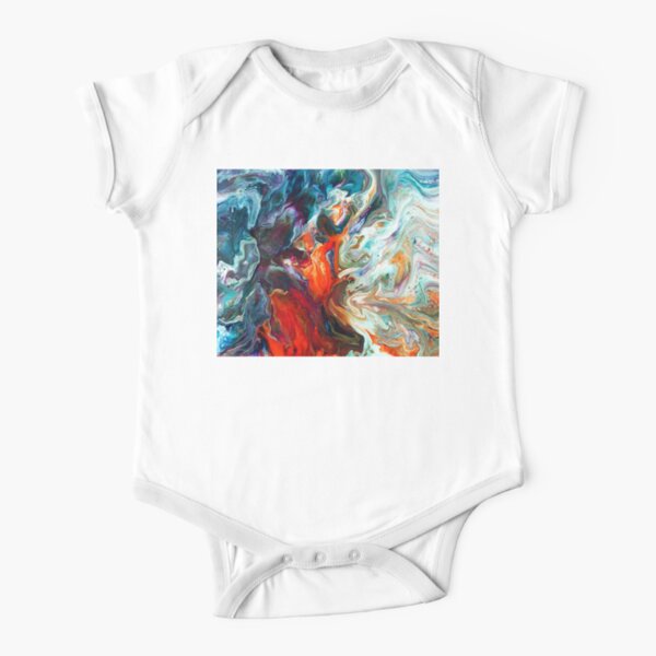 Fire And Water Short Sleeve Baby One-Piece
