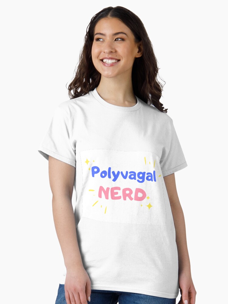 Thumbnail 2 of 7, Classic T-Shirt, Polyvagal Nerd designed and sold by teefoknee.