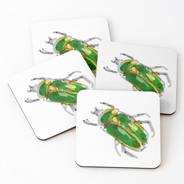 Item preview, Green Yellow beetle designed and sold by ilanagraf.