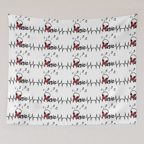 Item preview, Music heartbeat and headphones designed and sold by claudiasartwork.