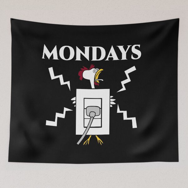 Item preview, Funny Chicken Hates Mondays designed and sold by Trace1234.