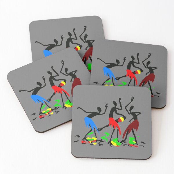 Item preview, Three colorful Africans dancing (1) designed and sold by Squirrox.