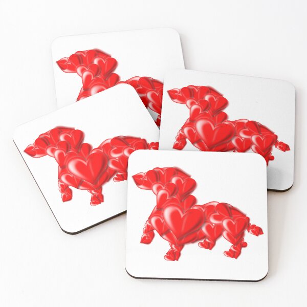 Item preview, Dachshund Hearts designed and sold by StubbornWiener.