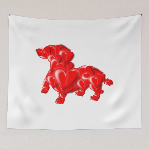 Item preview, Dachshund Hearts designed and sold by StubbornWiener.