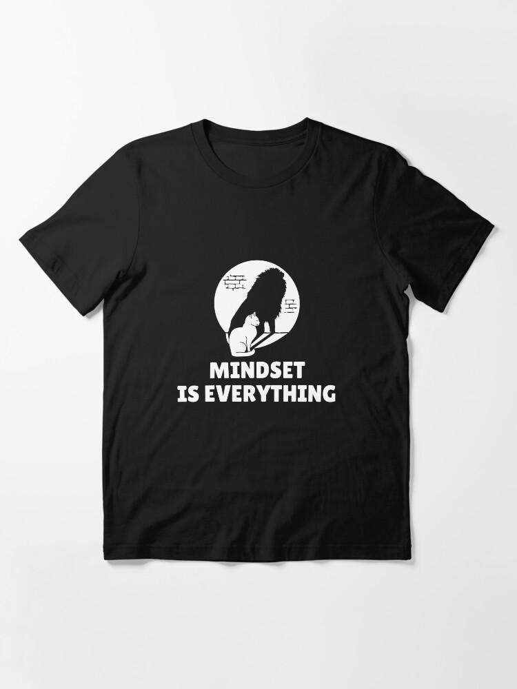 Alternate view of Mindset Is Everything Cat Lion - Vision & Attitude Essential T-Shirt
