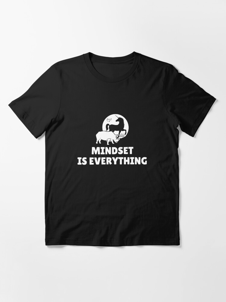 Alternate view of Mindset Is Everything Rhino Unicorn - Vision & Attitude Essential T-Shirt