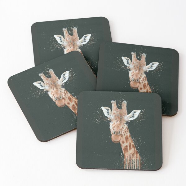 Item preview, Giraffe portrait painting designed and sold by jessemma.